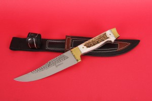 SBH4017 - Sürmene elyapımı geyikboynuzu av bıçakları.