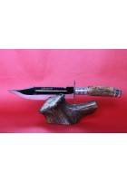 SBH4107 - Sürmene elyapımı av bıçğı sap geyikboynuzu.