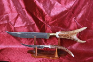 SBH4078 - Orjinal Geyik Boynuzu Saplı Hediyelik Sürmene Bıçağı