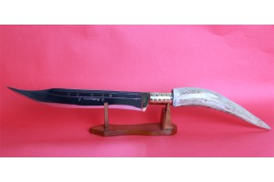 SBH4077 - Orjinal Geyik Boynuzu Saplı Hediyelik Sürmene Bıçağı