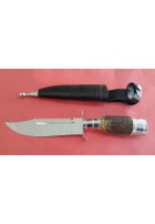 SBH4130 - Sürmene elyapımı av bıçakları sap geyikboynuzu.