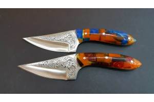 SBH4181-Sürmene El Yapımı Gravur İşlemeli Avcı Bıçağı