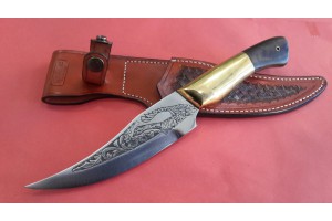 SBH4124 - Sürmene elyapımı gravur işlemeli av bıçakları